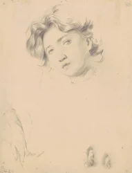 Estudio para la Cabeza de una Niña, c.1900