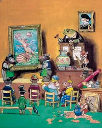 Town and Country Mouse (litografía en color)