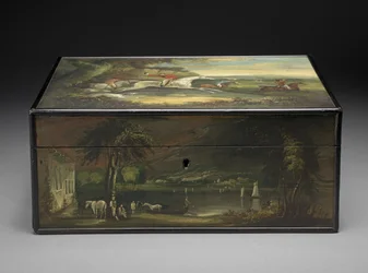 Buzón antiguo convertido en humidor, c.1840