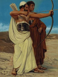 Jonatán y David (cromolitografía)