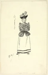 Una mujer costera