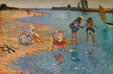 Niños chapoteando, 1891