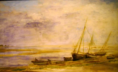 Marea baja en el estuario del río Blackwater