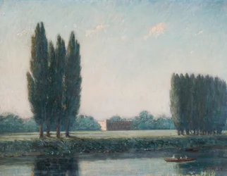 Casa Syon desde el río, c.1894