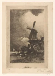 Molino en un paisaje
Moulin à vent (título original)