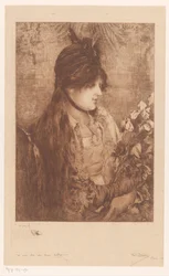 Mujer con ramo de flores
La Bête à Bon Dieu (título original)