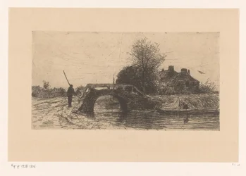 Paisaje con río, puente y casas
Primavera (título original)