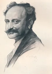 Boceto de Retrato del Dr. Jules De Wlassics, Ministro de Educación de Hungría, c. 1901-1902