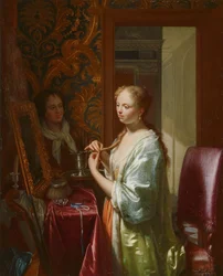 Dama en su tocador, c.1720