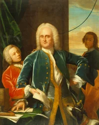 Jan Albert Sichterman con su hijo Jan Albert