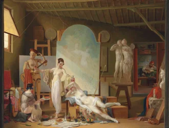 El taller del artista en Roma