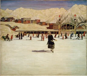 Pista de patinaje en Davos