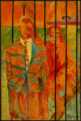 Autorretrato con orangután