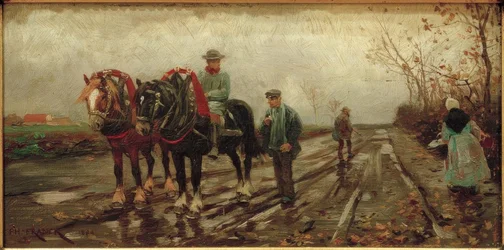 Carruaje tirado por caballos
