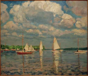 Barcos de vela en el Wannsee