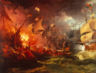 Derrota de la Armada española, 8 de agosto de 1588