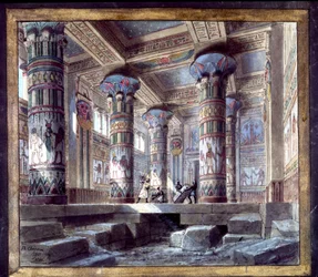 Escenografía de Philippe Chaperon para la ópera Aida de Giuseppe Verdi