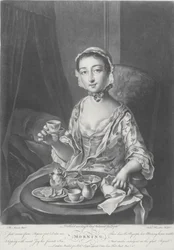 Mañana, grabado por Richard Houston, 1758