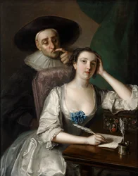 El escritor de cartas (óleo sobre lienzo)