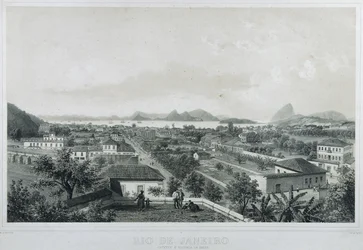 Nueve vistas panorámicas de Río de Janeiro: Catete y entrada de la Barra