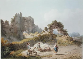 Puerta del castillo de Carisbrook, de 