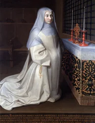 Retrato de Claudia (Claude) Baudran, interna del convento de Port Royal des Champs (Port-Royal-des-Champs)