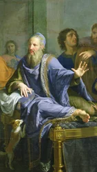 Cristo en casa de Simón el fariseo, c.1656 (óleo sobre lienzo)