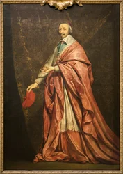 Retrato de Armand Jean du Plessis Cardinal de Richelieu (óleo sobre lienzo)
