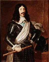 Retrato del Rey de Francia Luis XIII (1601-1643) Pintura de Philippe de Champaigne (1602-1674)