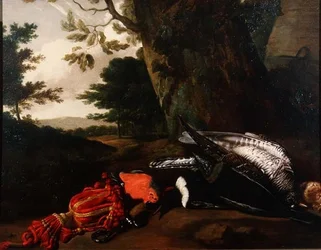 Naturaleza muerta de aves muertas