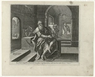 Koning Manasse en prisión Boetedoening en berouw in het Oude Testament en het Nieuwe Testament (título de la serie) El tipo de indulgencia y misericordia Divina, hacia aquellos que se arrepienten de sus transgresiones con todo su corazón y se vuelven a Dio
