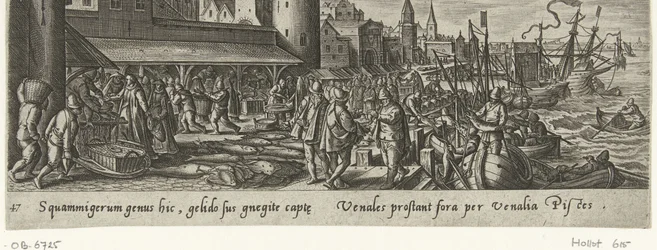 Vismarkt Jacht en visvangst (título de la serie) Tipos de caza, pesca y caza (título de la serie)