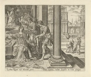 Ester oye de sus criadas que Mardoqueo viste ropa de luto Historia de Esther (título de la serie)