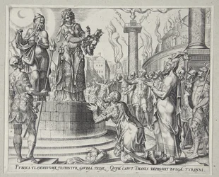 Judith mostrando la cabeza de Holofernes al pueblo de Betulia