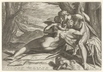 Venus y Adonis con Amor La historia de Adonis (título de la serie)