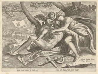 Venus llora la muerte de Adonis
La historia de Adonis (título de la serie)