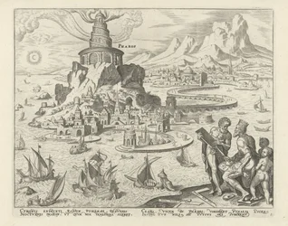 Faro de Alejandría Pharos (título sobre el objeto) Las ocho maravillas del mundo (título de la serie)