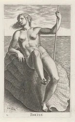 aguanimf tetis Thetis (título sobre el objeto) Stroom- en waternimfen (título de la serie) pezones oceanítidos y potamidum (título de la serie)