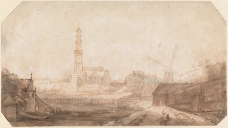 Vista de la Westerkerk y sus alrededores