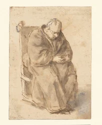 Joost van den Vondel, sentado