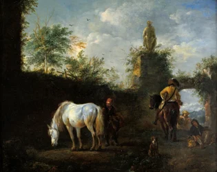 Una Fiesta de Cetrería, c.1665