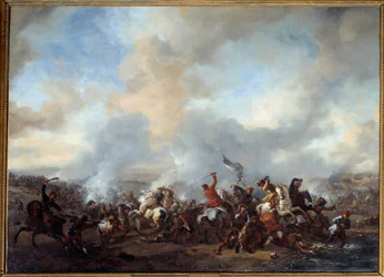 Gran combate de jinetes e infantes (siglo XVII)