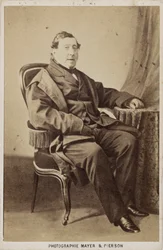 Retrato del compositor Gioachino Antonio Rossini 1792-1868, ca 1860