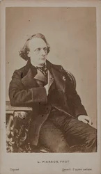 Retrato del pianista y compositor Henry Litolff 1818-1891