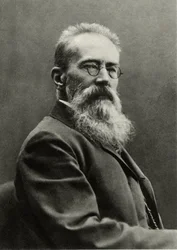 Nikolay Andreievich Rimsky-Korsakov (foto en blanco y negro)