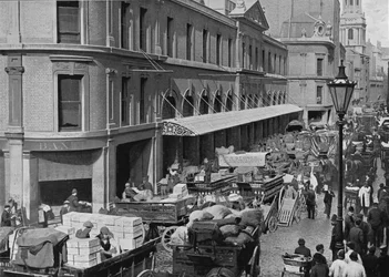 Mercado de Billingsgate, Ciudad de Londres, c1900 1911