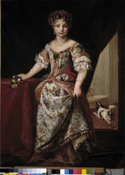 Retrato de una princesa (óleo sobre lienzo)