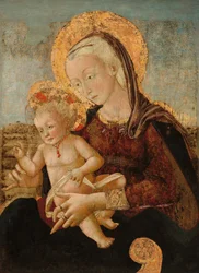 Virgen con el Niño, c.1475 (temple sobre tabla transferido a lienzo)