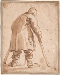 Caricatura de un hombre, dicho ser Pietro da Cortona