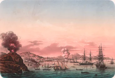 Barcos franceses tomando Kerc, 26 de mayo